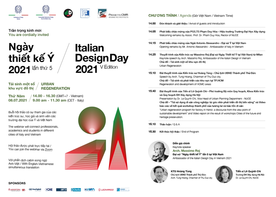 Sắp diễn ra chuỗi sự kiện “Ngày thiết kế Ý” lần thứ 5